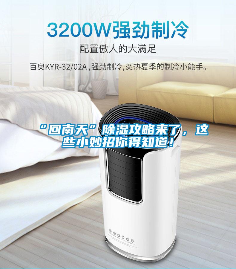 “回南天”除濕攻略來(lái)了，這些小妙招你得知道！