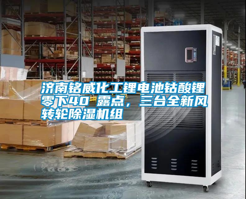 濟南銘威化工鋰電池鈷酸鋰零下40℃露點，三臺全新風(fēng)轉(zhuǎn)輪除濕機組