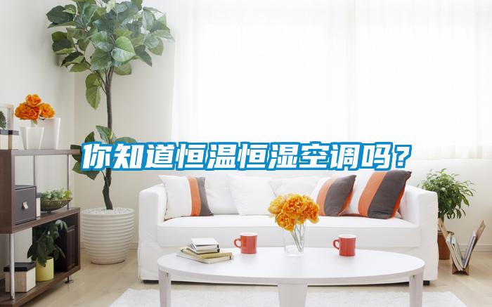 你知道恒溫恒濕空調(diào)嗎？