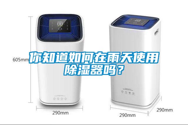 你知道如何在雨天使用除濕器嗎？