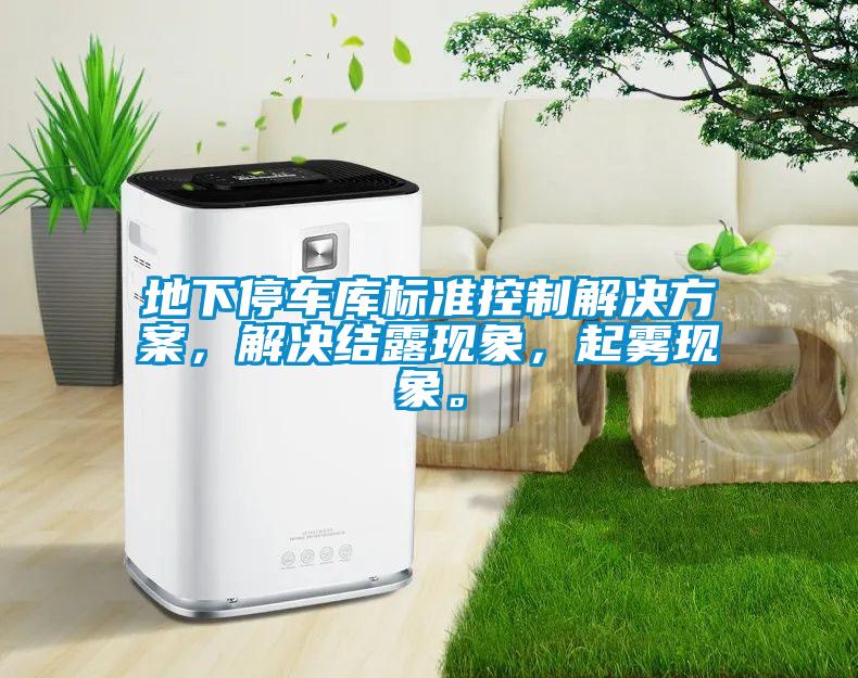 地下停車庫標準控制解決方案，解決結露現象，起霧現象。