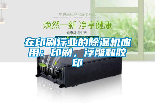 在印刷行業(yè)的除濕機應(yīng)用：印刷，浮雕和膠印