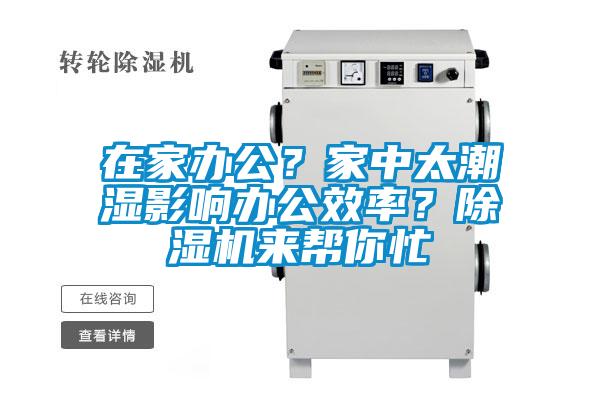 在家辦公？家中太潮濕影響辦公效率？除濕機來幫你忙