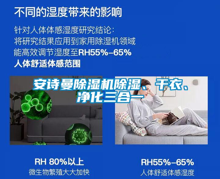 安詩曼除濕機(jī)除濕、干衣、凈化三合一