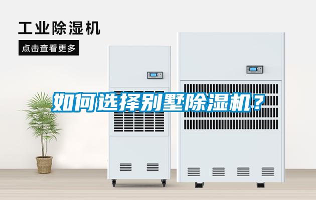 如何選擇別墅除濕機？