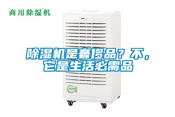 除濕機是奢侈品？不，它是生活必需品