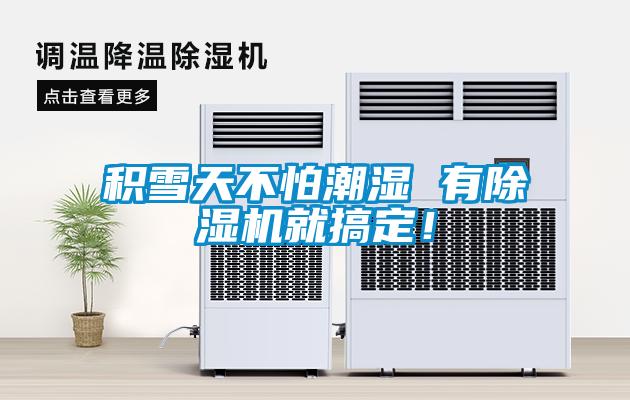 積雪天不怕潮濕 有除濕機就搞定！