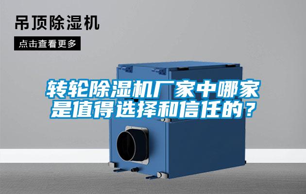 轉(zhuǎn)輪除濕機(jī)廠家中哪家是值得選擇和信任的？