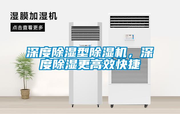 深度除濕型除濕機(jī)，深度除濕更高效快捷