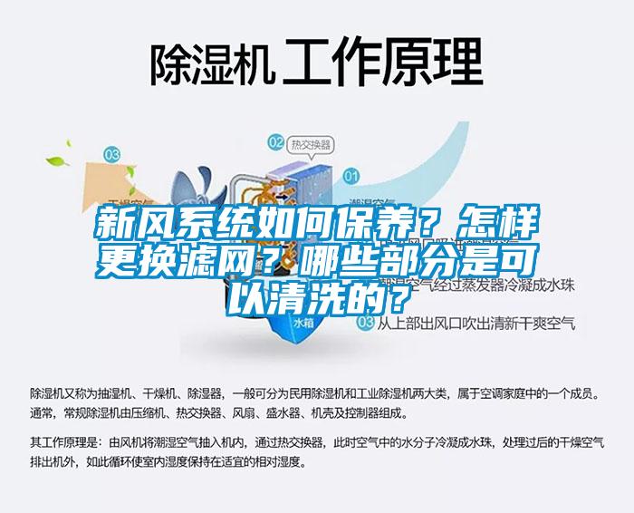 新風(fēng)系統(tǒng)如何保養(yǎng)？怎樣更換濾網(wǎng)？哪些部分是可以清洗的？