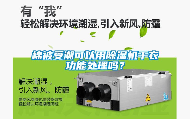 棉被受潮可以用除濕機(jī)干衣功能處理嗎？