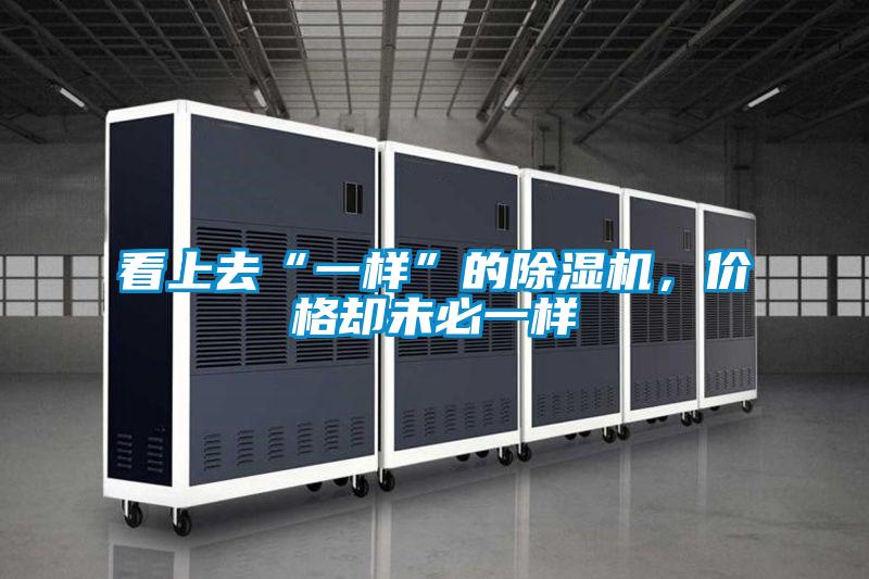 看上去“一樣”的除濕機，價格卻未必一樣