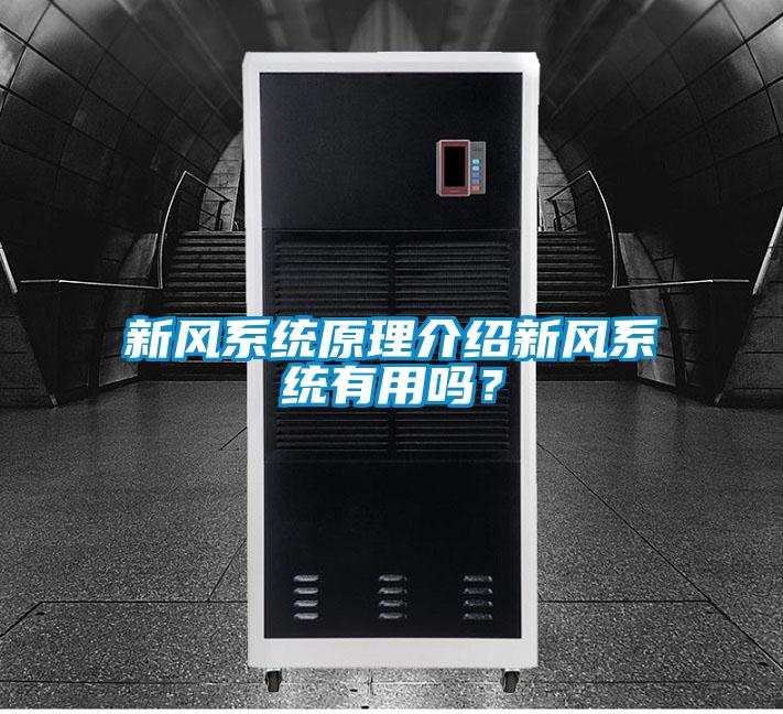 新風(fēng)系統(tǒng)原理介紹新風(fēng)系統(tǒng)有用嗎？