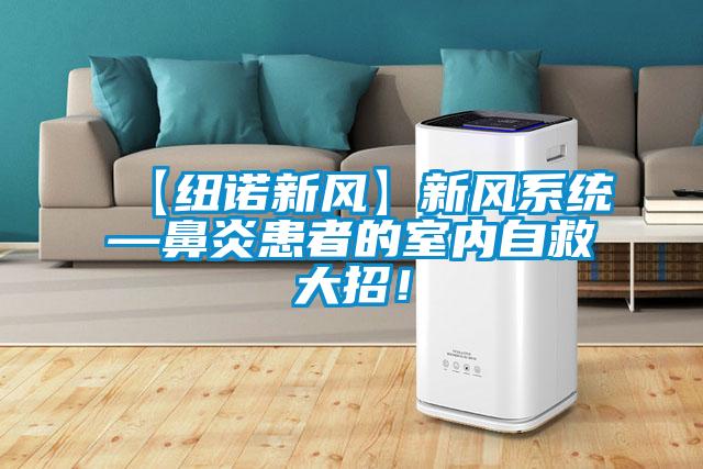 【紐諾新風】新風系統(tǒng)—鼻炎患者的室內(nèi)自救大招！