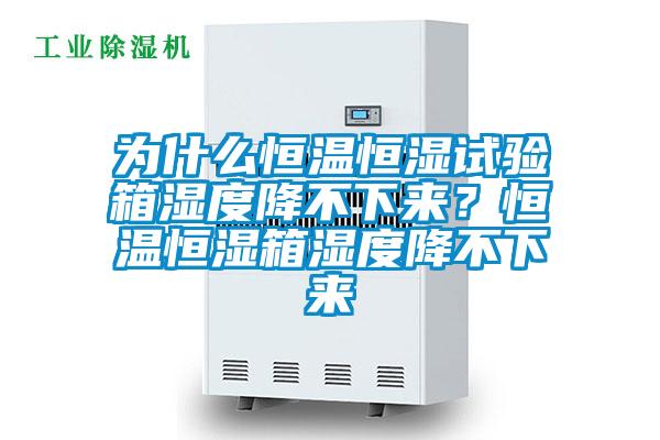 為什么恒溫恒濕試驗箱濕度降不下來？恒溫恒濕箱濕度降不下來