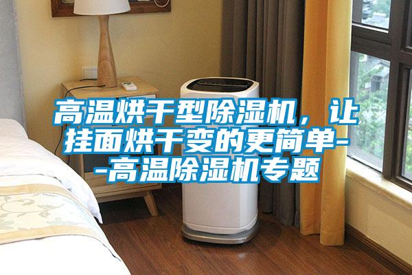 高溫烘干型除濕機(jī)，讓掛面烘干變的更簡(jiǎn)單--高溫除濕機(jī)專題