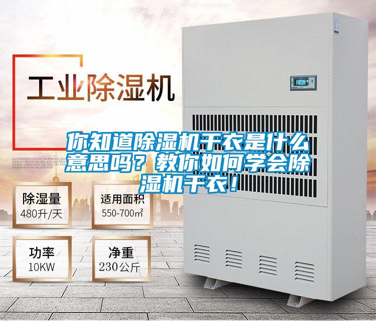 你知道除濕機(jī)干衣是什么意思嗎？教你如何學(xué)會除濕機(jī)干衣！