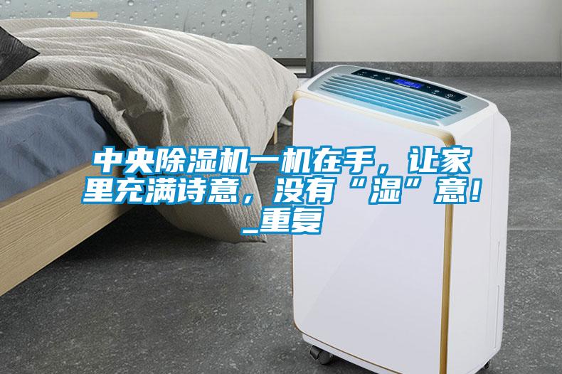 中央除濕機(jī)一機(jī)在手，讓家里充滿詩意，沒有“濕”意！_重復(fù)