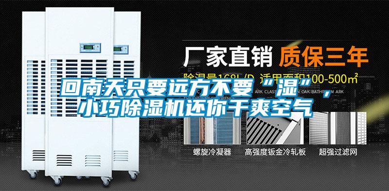 回南天只要遠(yuǎn)方不要“濕”，小巧除濕機(jī)還你干爽空氣