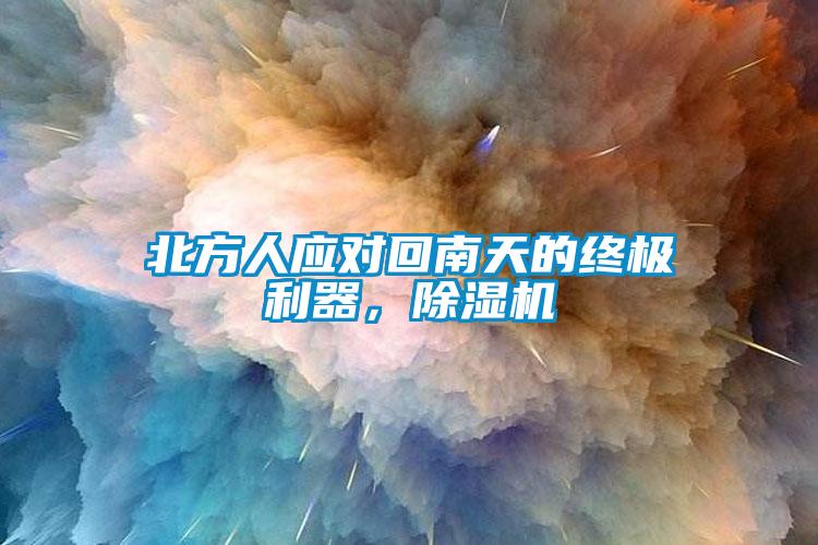 北方人應(yīng)對回南天的終極利器，除濕機