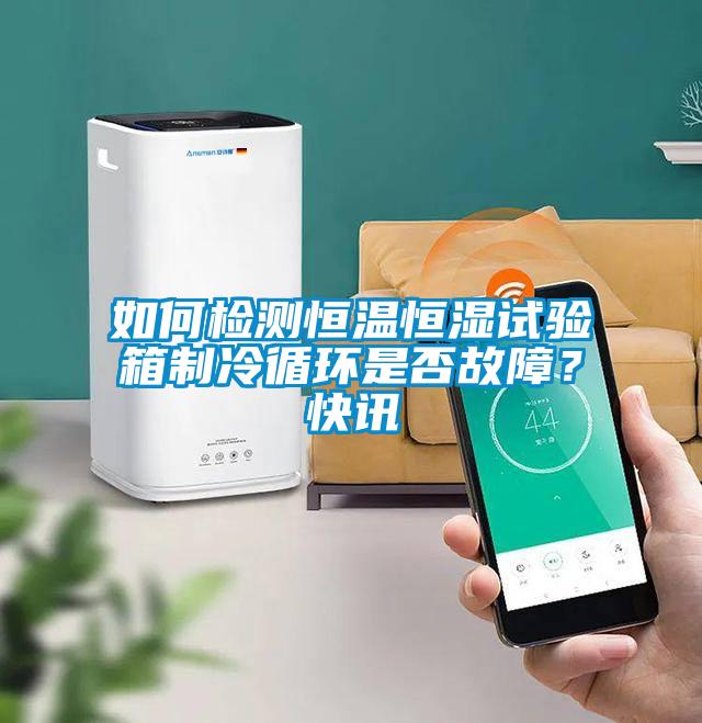 如何檢測(cè)恒溫恒濕試驗(yàn)箱制冷循環(huán)是否故障？快訊