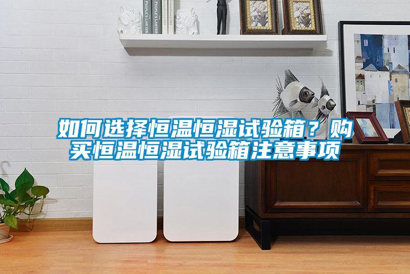 如何選擇恒溫恒濕試驗(yàn)箱？購(gòu)買恒溫恒濕試驗(yàn)箱注意事項(xiàng)