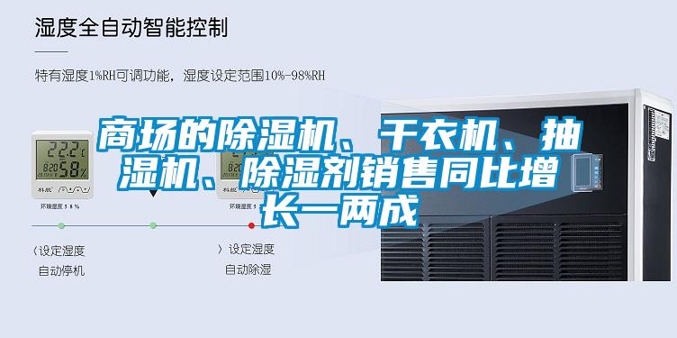 商場的除濕機、干衣機、抽濕機、除濕劑銷售同比增長一兩成