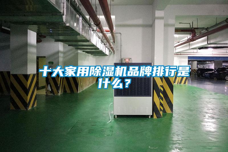十大家用除濕機品牌排行是什么？