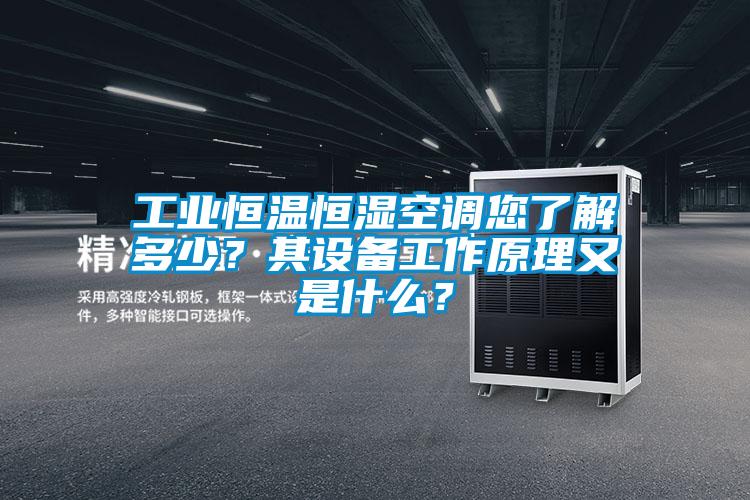 工業(yè)恒溫恒濕空調(diào)您了解多少？其設(shè)備工作原理又是什么？