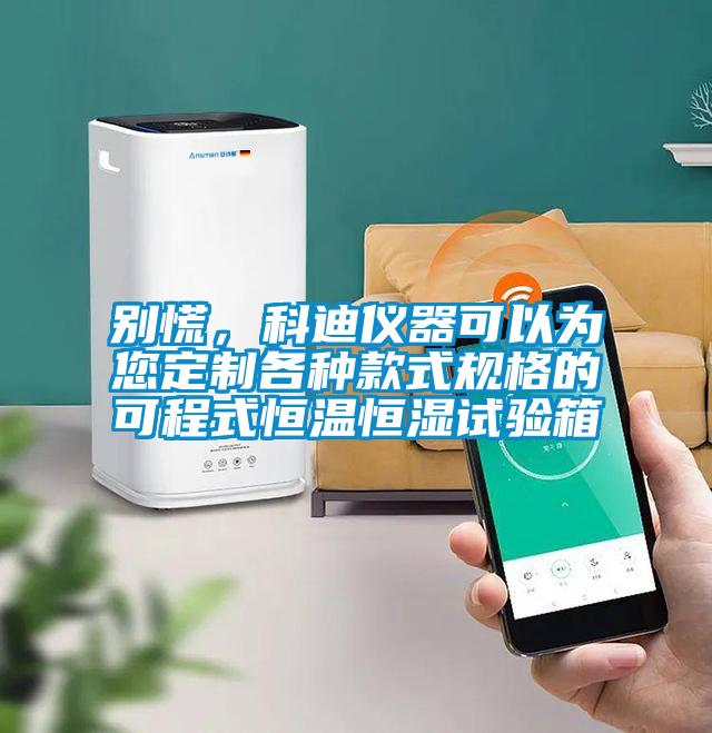 別慌，科迪儀器可以為您定制各種款式規(guī)格的可程式恒溫恒濕試驗(yàn)箱