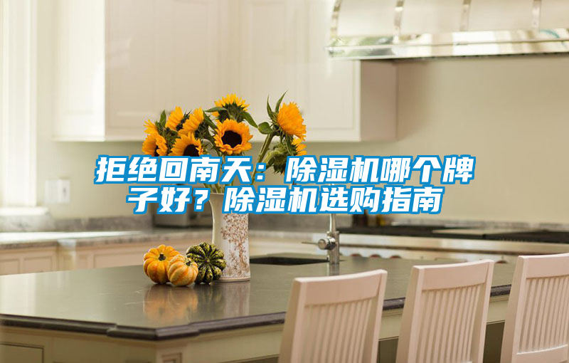 拒絕回南天：除濕機(jī)哪個牌子好？除濕機(jī)選購指南