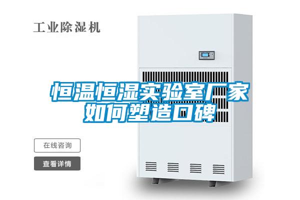 恒溫恒濕實(shí)驗(yàn)室廠(chǎng)家如何塑造口碑