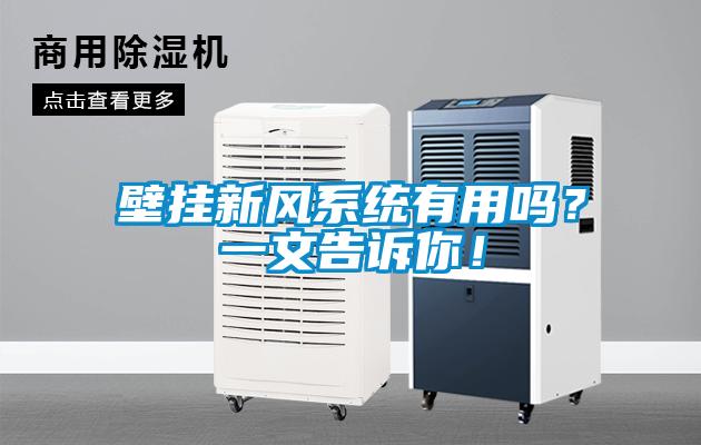 壁掛新風(fēng)系統(tǒng)有用嗎？一文告訴你！