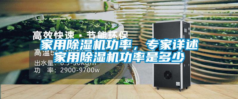 家用除濕機功率，專家詳述家用除濕機功率是多少