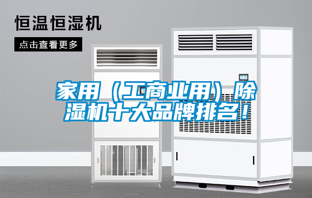 家用（工商業(yè)用）除濕機十大品牌排名！