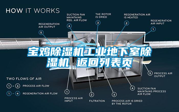 寶雞除濕機工業(yè)地下室除濕機 返回列表頁