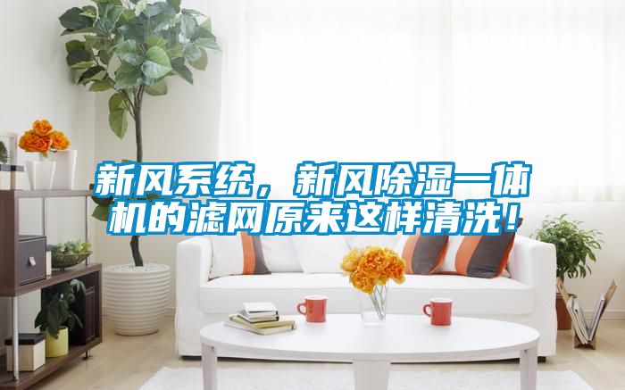 新風(fēng)系統(tǒng)，新風(fēng)除濕一體機(jī)的濾網(wǎng)原來這樣清洗！