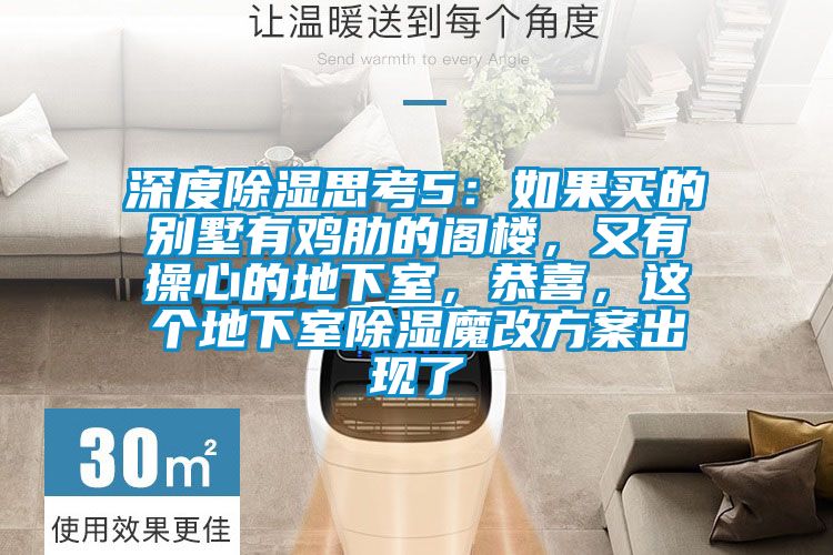 深度除濕思考5：如果買(mǎi)的別墅有雞肋的閣樓，又有操心的地下室，恭喜，這個(gè)地下室除濕魔改方案出現(xiàn)了