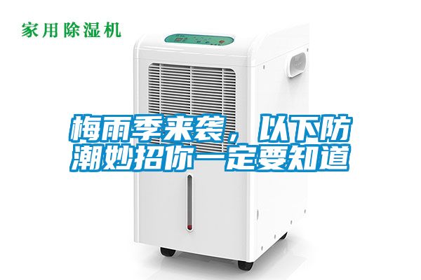 梅雨季來襲，以下防潮妙招你一定要知道