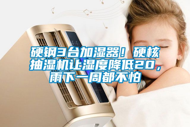 硬鋼3臺加濕器！硬核抽濕機讓濕度降低20，雨下一周都不怕