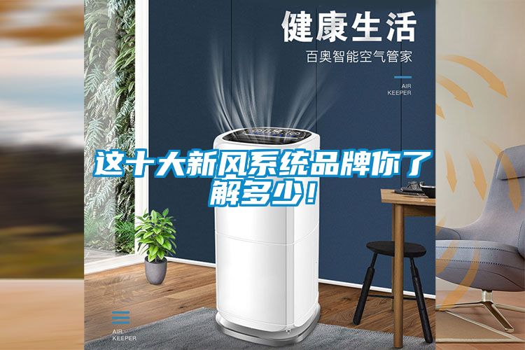 這十大新風(fēng)系統(tǒng)品牌你了解多少！