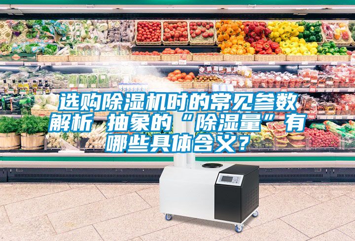 選購除濕機(jī)時(shí)的常見參數(shù)解析 抽象的“除濕量”有哪些具體含義？