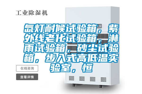 氙燈耐候試驗(yàn)箱，紫外線老化試驗(yàn)箱，淋雨試驗(yàn)箱，砂塵試驗(yàn)箱，步入式高低溫實(shí)驗(yàn)室，恒
