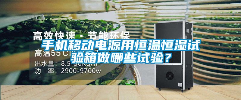 手機移動電源用恒溫恒濕試驗箱做哪些試驗？