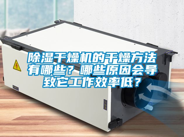 除濕干燥機的干燥方法有哪些？哪些原因會導致它工作效率低？