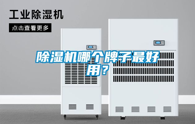 除濕機哪個牌子最好用？