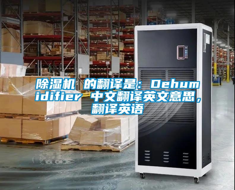 除濕機(jī) 的翻譯是：Dehumidifier 中文翻譯英文意思，翻譯英語