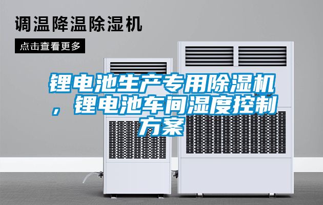 鋰電池生產(chǎn)專用除濕機(jī)，鋰電池車間濕度控制方案