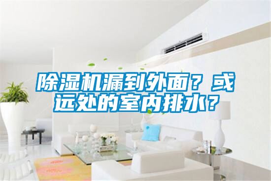 除濕機(jī)漏到外面？或遠(yuǎn)處的室內(nèi)排水？