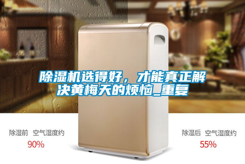 除濕機(jī)選得好，才能真正解決黃梅天的煩惱_重復(fù)